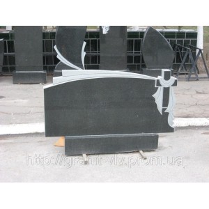 Памятник ритуальный черный Стелла-С4 95х45х8. Памятник ритуальный черный Стелла-С4 95х45х8.
